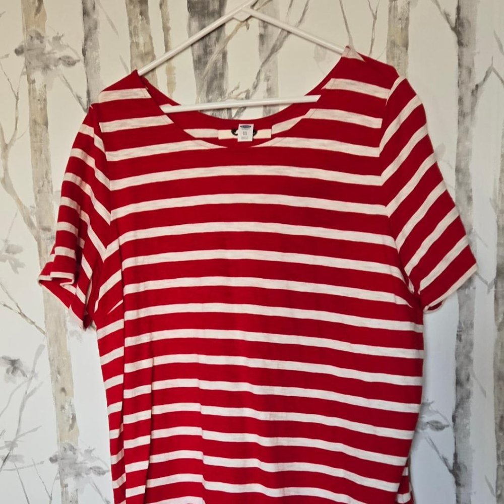 Old Navy Striped Tie Back T Shirt XXL